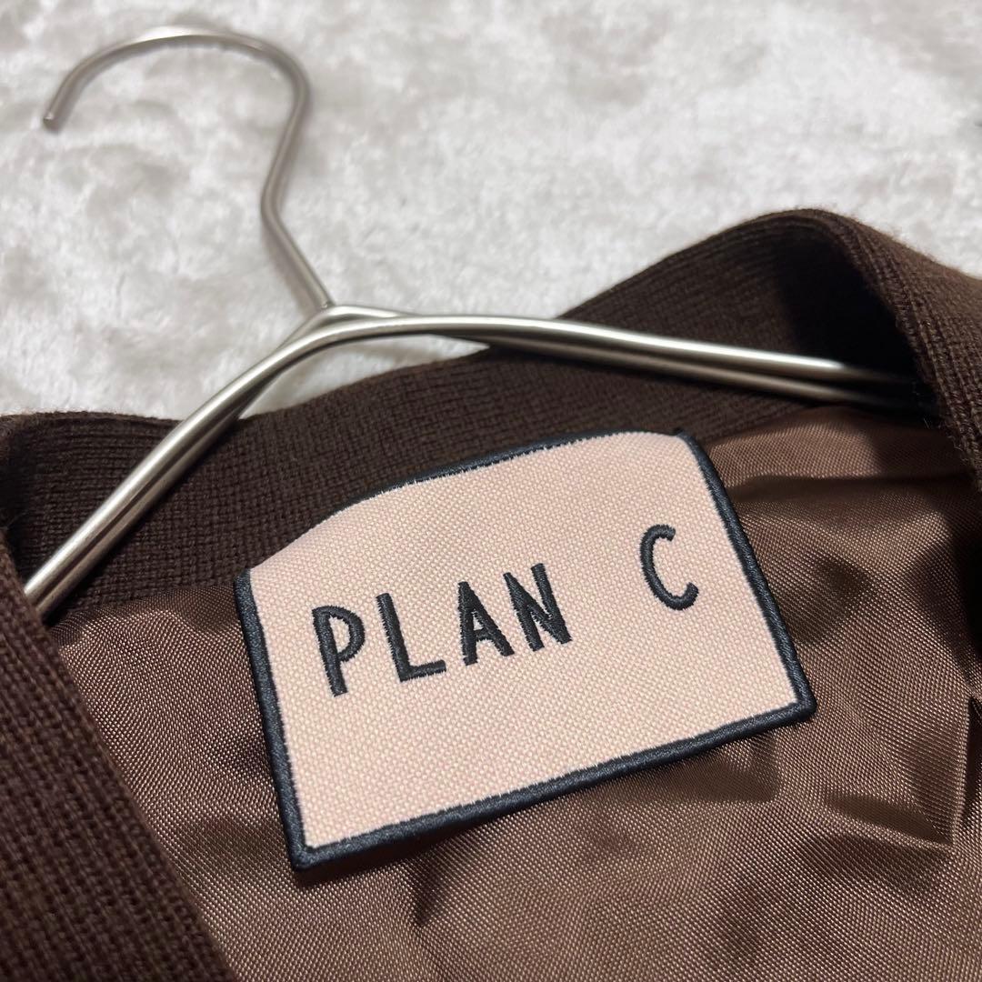 白玉　　ニット、レザー　切り替え　ドッキング　スタジャン　羊革