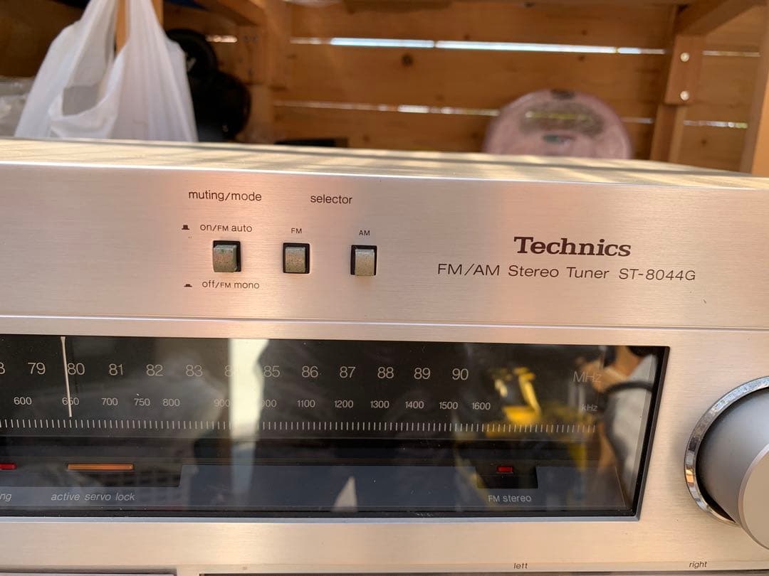 昭和レトロ Technics ST-8044GチューナーとM13 カセットデッキ
