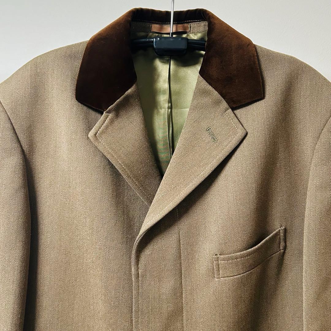 希少 英国製 HACKETT ハケット ウールチェスターコート L ブラウン系