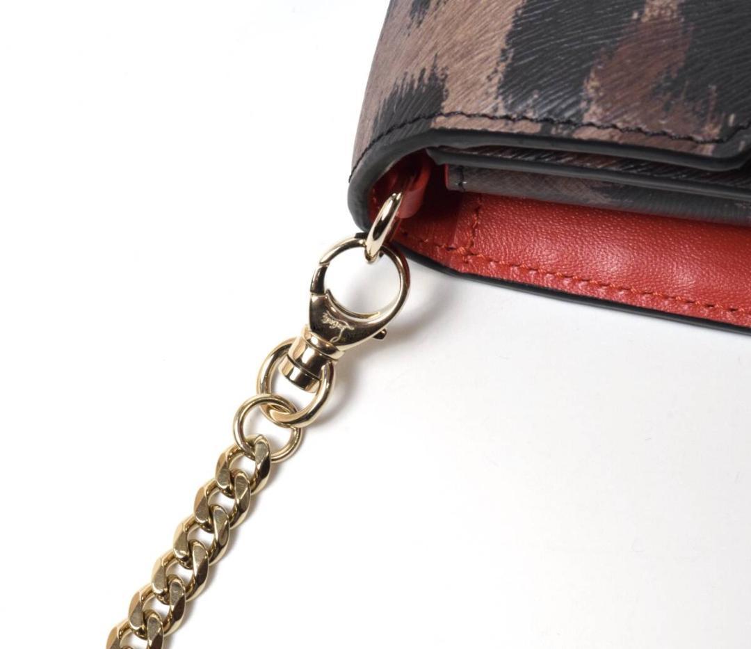 未使用 クリスチャンルブタン LOUBI54 レオパード ウォレットバッグ