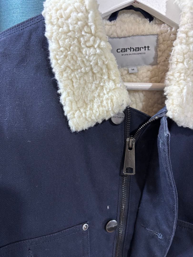 ロ*タ様 Carhartt ボア襟 ネイビー ジャケット M