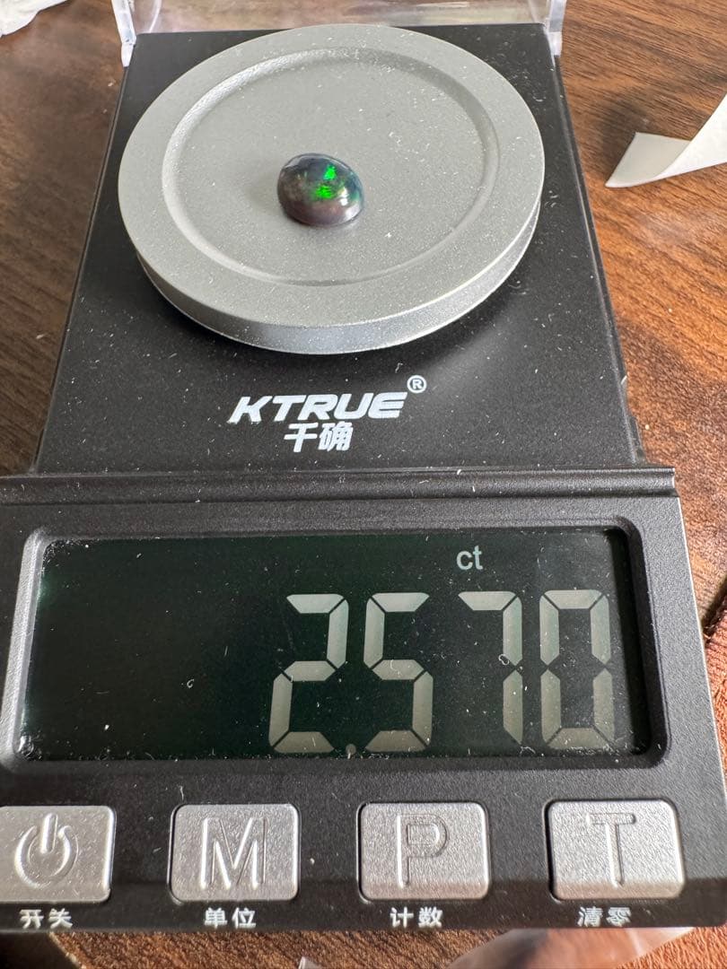 新作 天然石高品質ブラックオパール 2.57ct 遊色綺麗 ペンダント