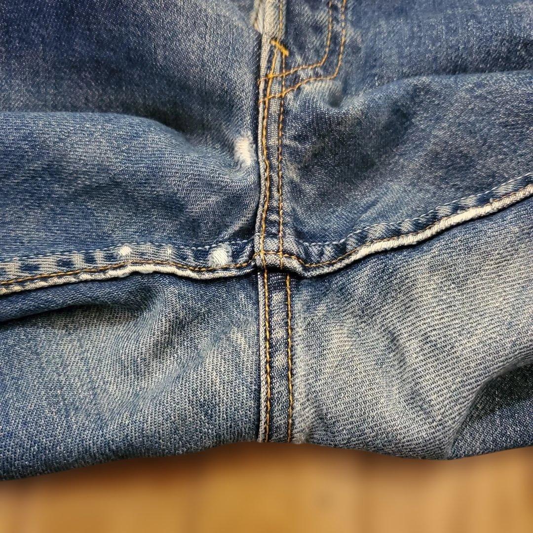 鬼ヒゲ 縦落ち 00s USA製 Levi's リーバイス501 W34×L32 鬼ヒゲ W34×L32