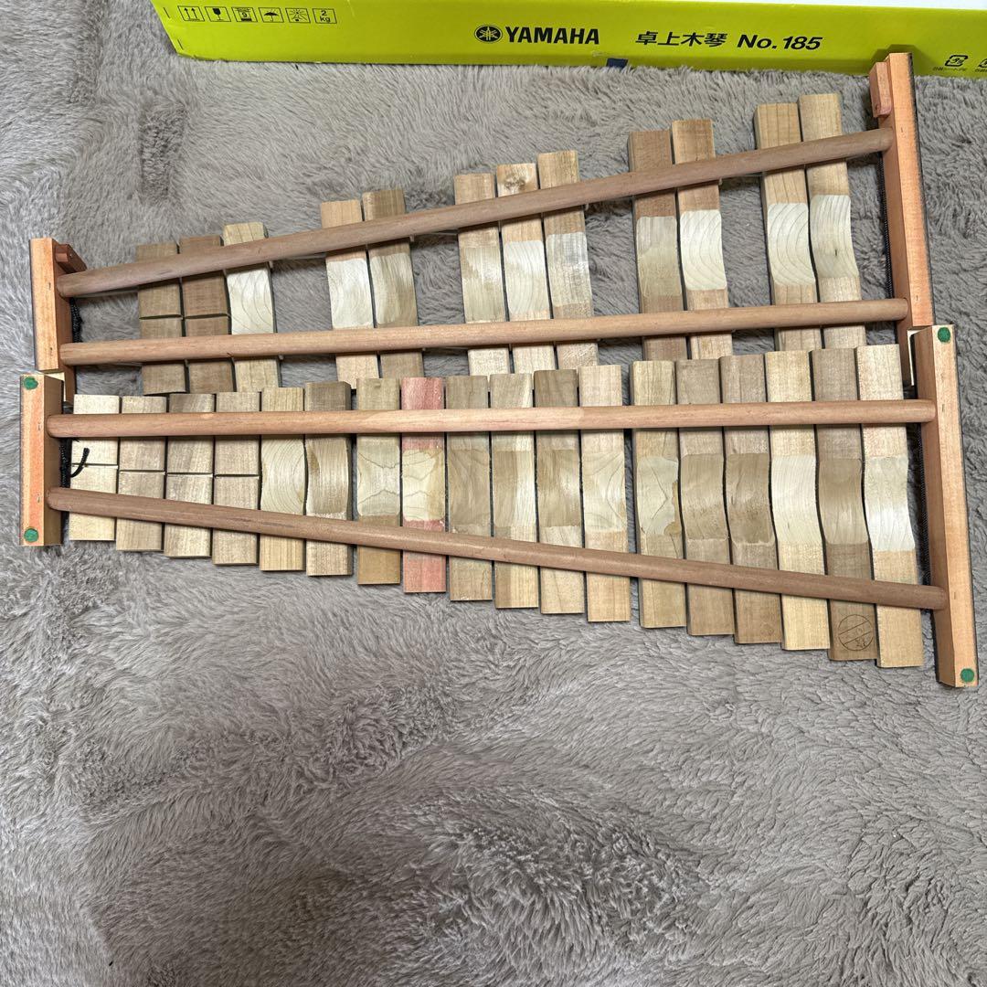 YAMAHA 卓上木琴 No.185 ヤマハ マレット付き 打楽器　30音