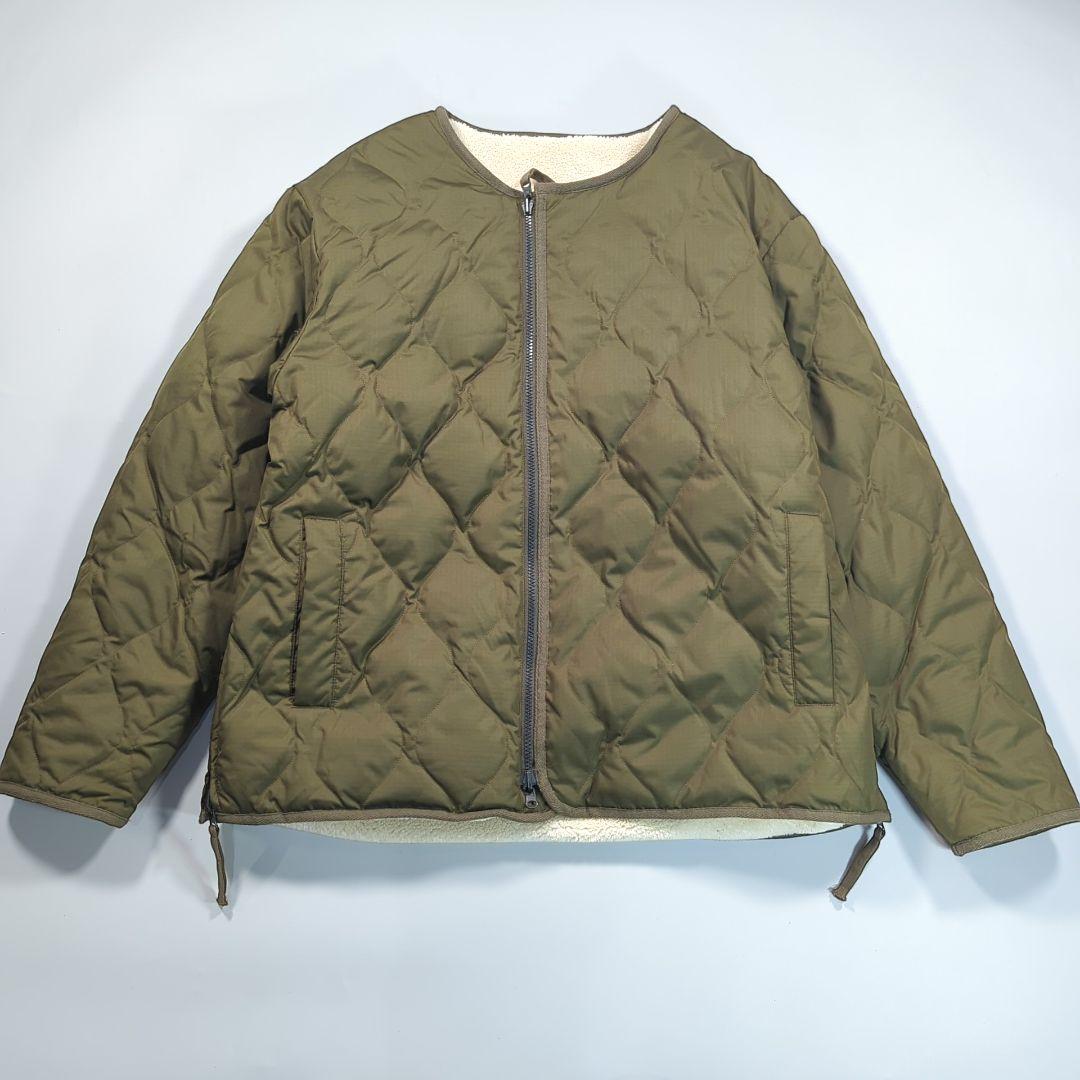 TAION XXL ミリタリー リバーシブル クルーネック ダウンジャケット