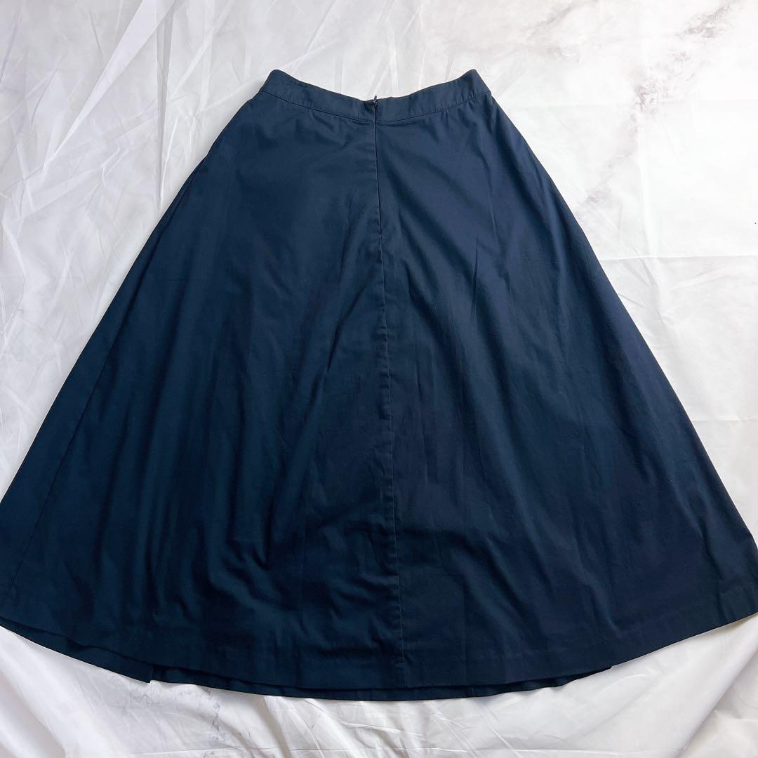 極美品】アルマーニエクスチェンジ A|X フレアスカート ネイビー