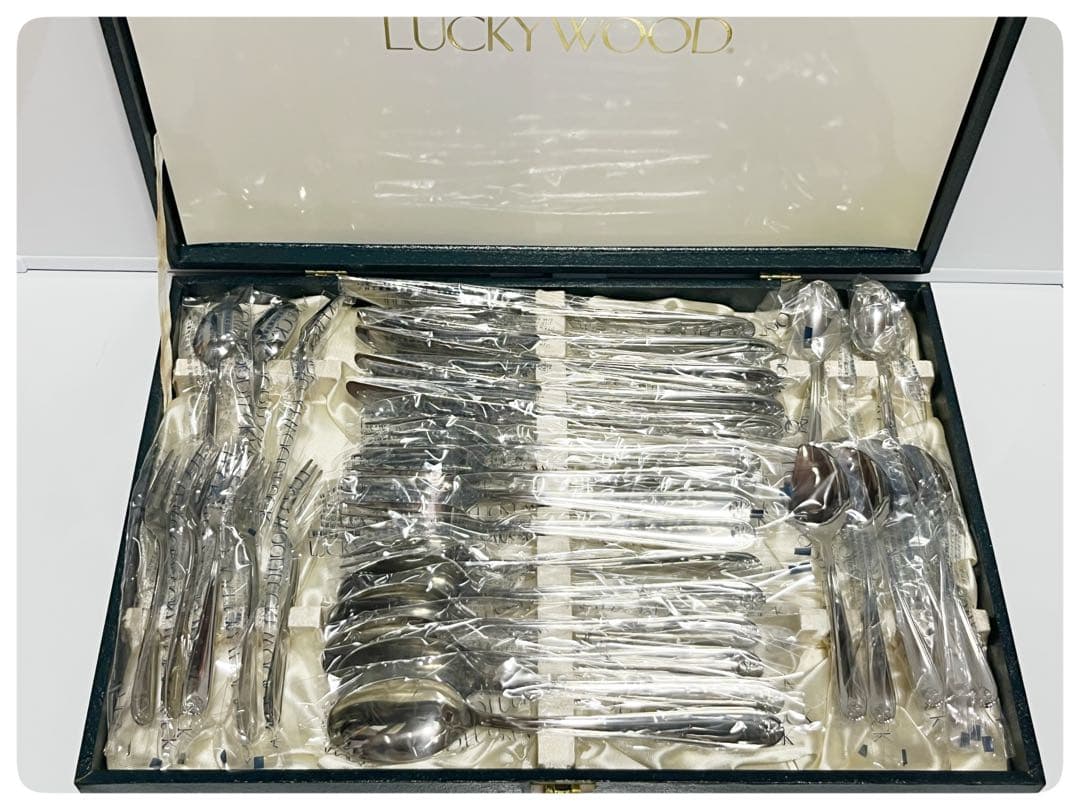未使用品ラッキーウッド18-10】 カトラリー30本 箱には汚れ有り - メルカリ