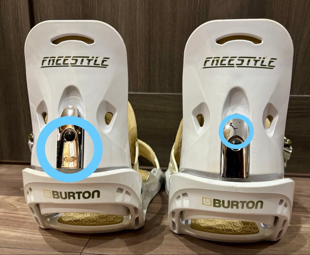 BURTON スノーボードビンディング ホワイト/ベージュ