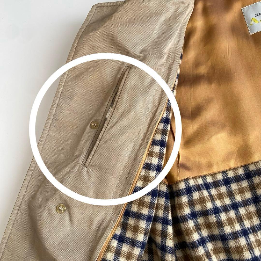 アクアスキュータム バルマカーンコート ライナー付 aqua5 ベージュ