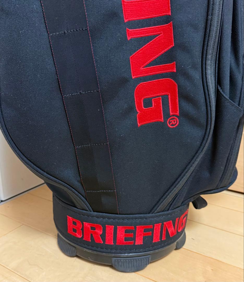 美品★ブリーフィング★キャディバッグ★ゴルフ★BRIEFING★ゴルフバッグ★黒