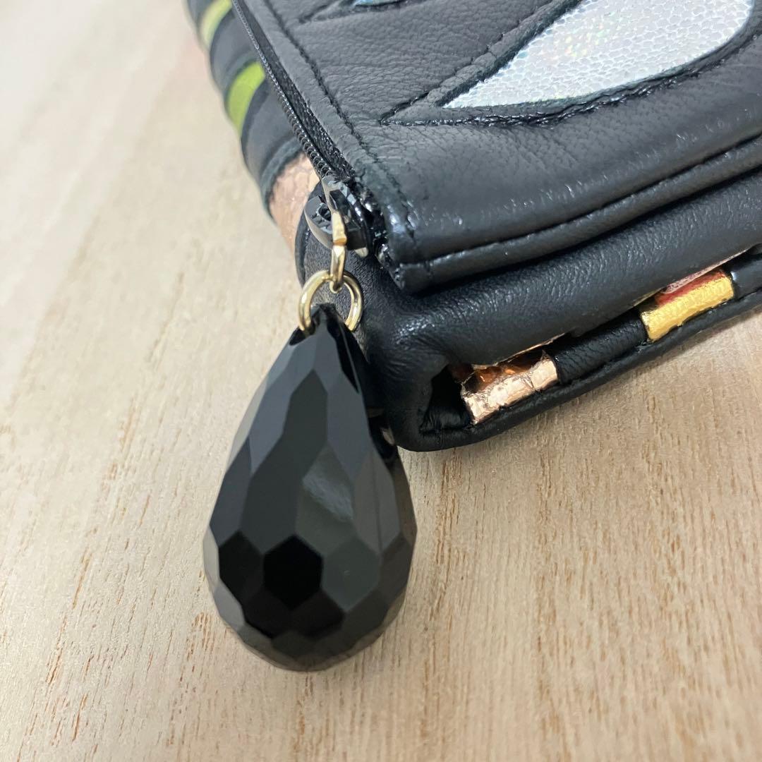 訳あり✨未使用✨ツモリチサト✨長財布✨ドロップ✨黒✨ブラック✨福財布 2025