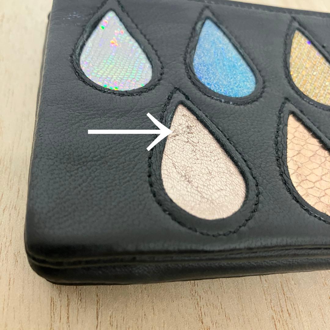 訳あり✨未使用✨ツモリチサト✨長財布✨ドロップ✨黒✨ブラック✨福財布 2025