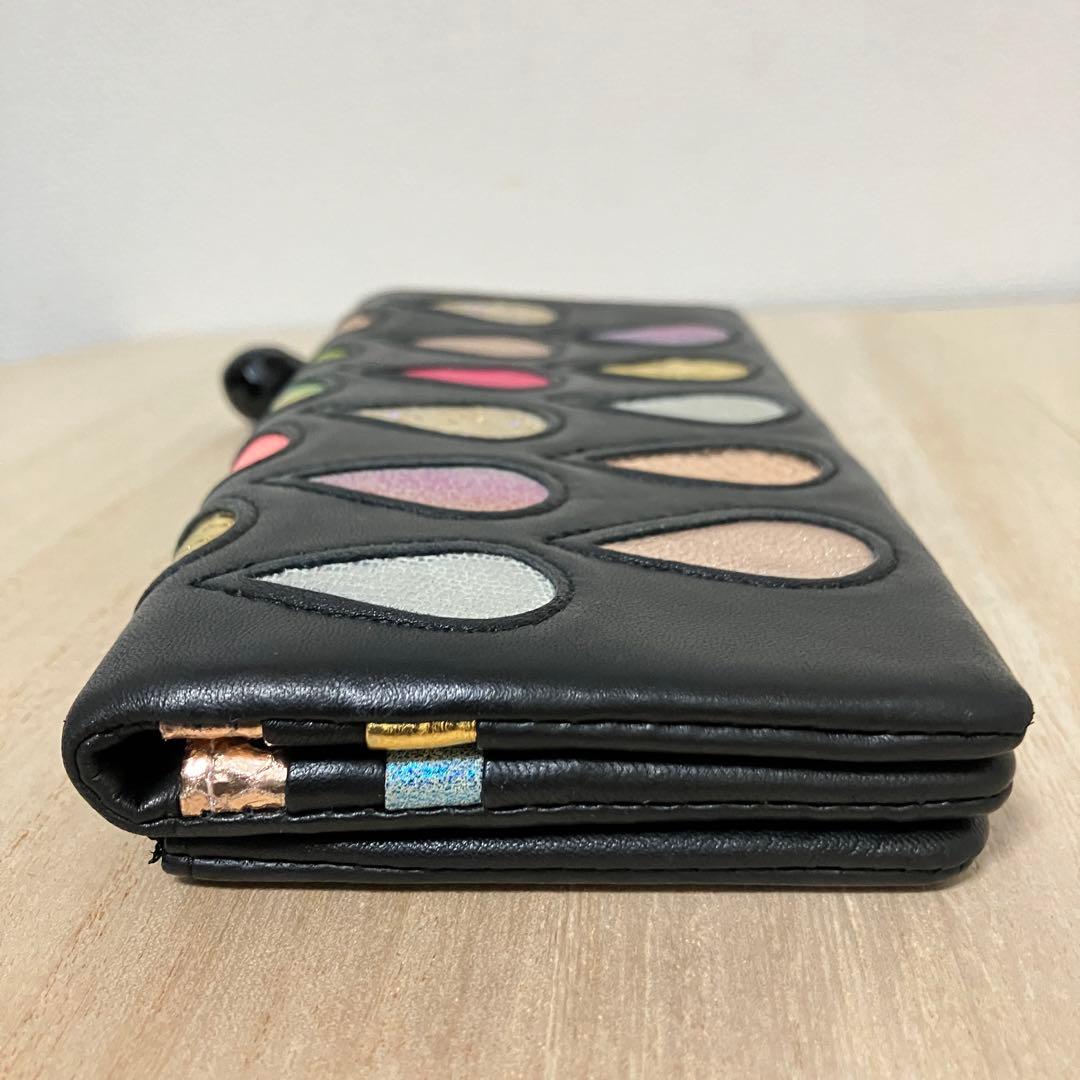 訳あり✨未使用✨ツモリチサト✨長財布✨ドロップ✨黒✨ブラック✨福財布 2025