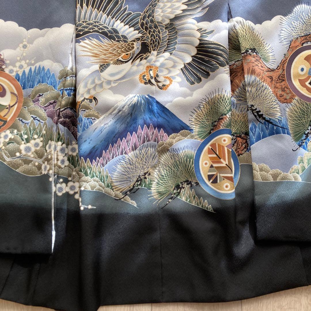 男の子　七五三　5歳　袴　羽織　着物　襦袢　小物セット