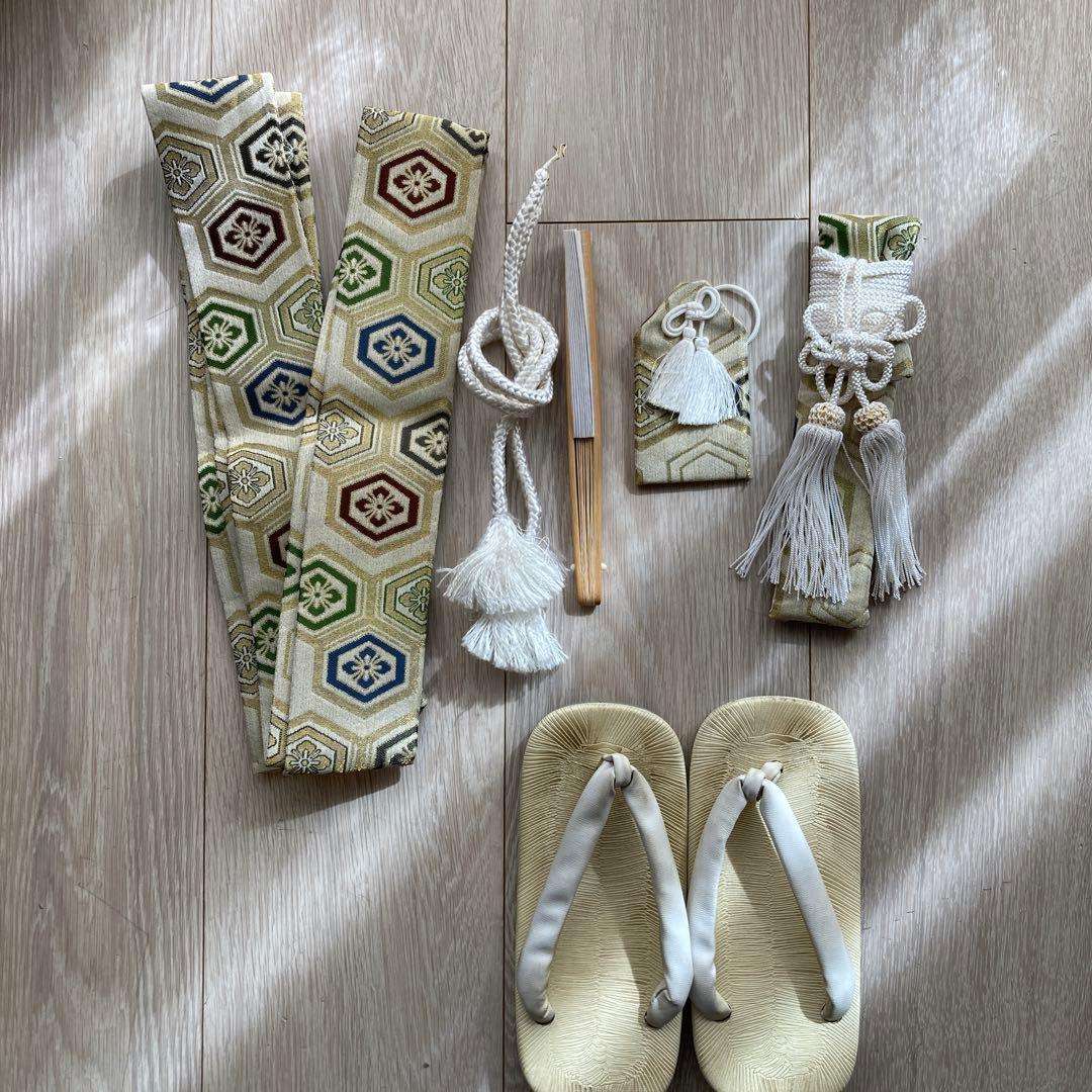 男の子　七五三　5歳　袴　羽織　着物　襦袢　小物セット