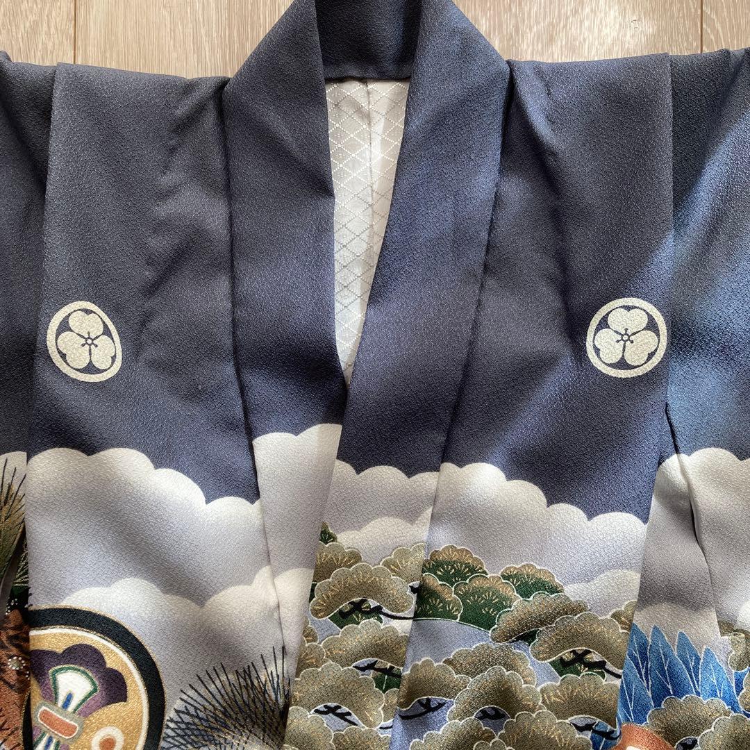 男の子　七五三　5歳　袴　羽織　着物　襦袢　小物セット