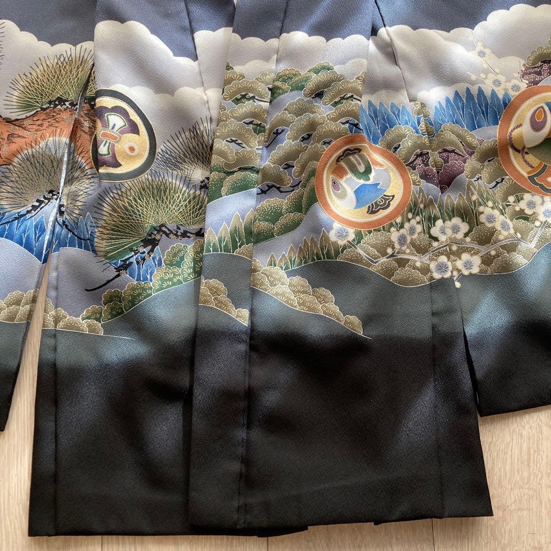 男の子　七五三　5歳　袴　羽織　着物　襦袢　小物セット