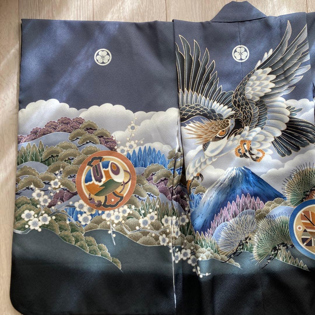 男の子　七五三　5歳　袴　羽織　着物　襦袢　小物セット