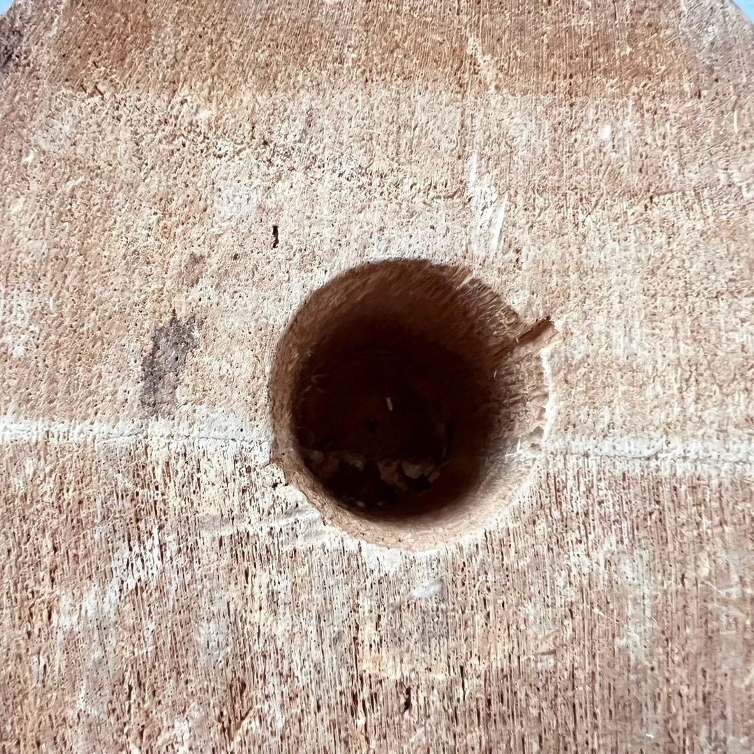 【古道具】アンティーク ウッドスタンド 木の塊