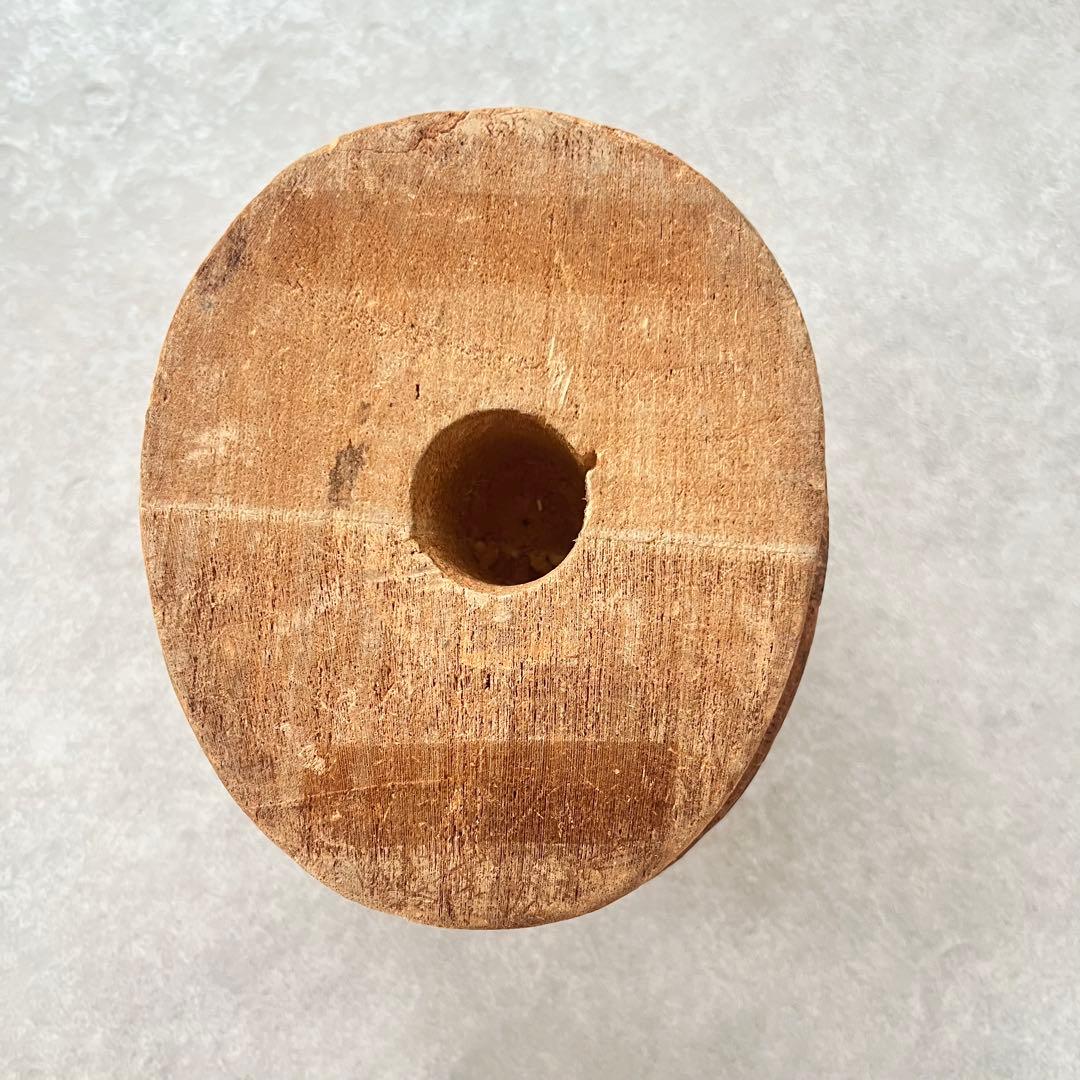 【古道具】アンティーク ウッドスタンド 木の塊