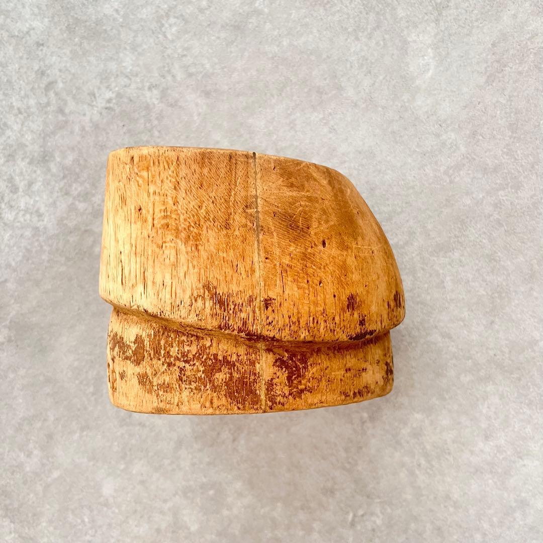 【古道具】アンティーク ウッドスタンド 木の塊