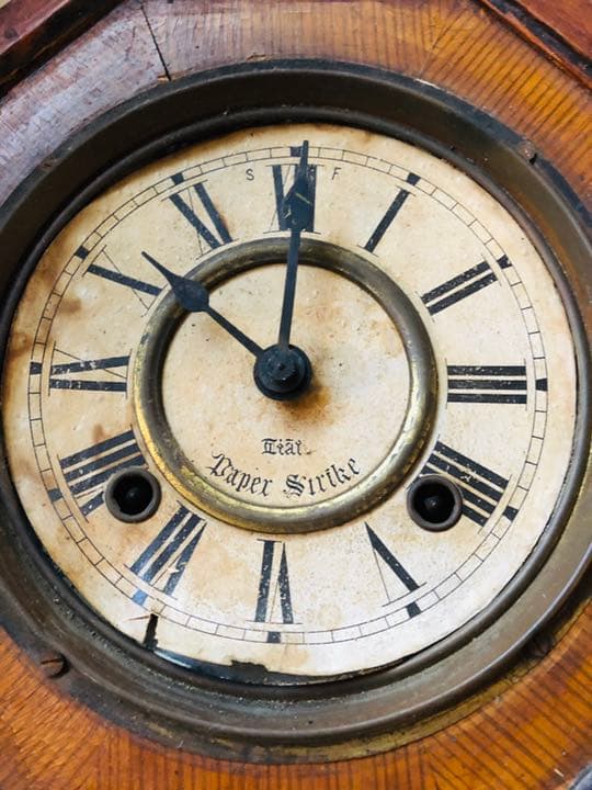 精工舎 SEIKOSHA 掛け時計 柱時計 八角 ゼンマイ時計 - メルカリ