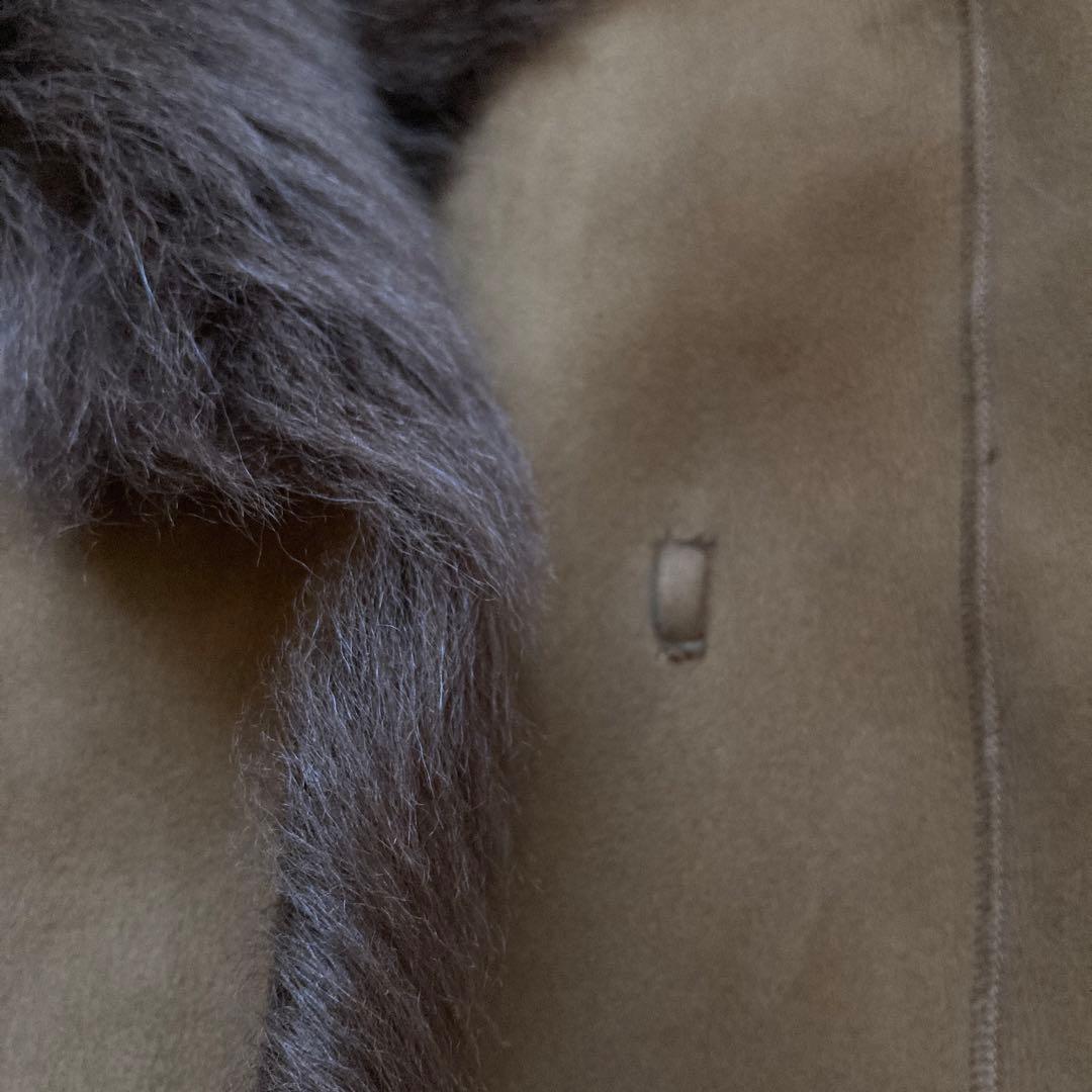 華麗✨ ジョゼフ 羊革 リアルムートンコート　36 M ブラウン 茶　女優襟