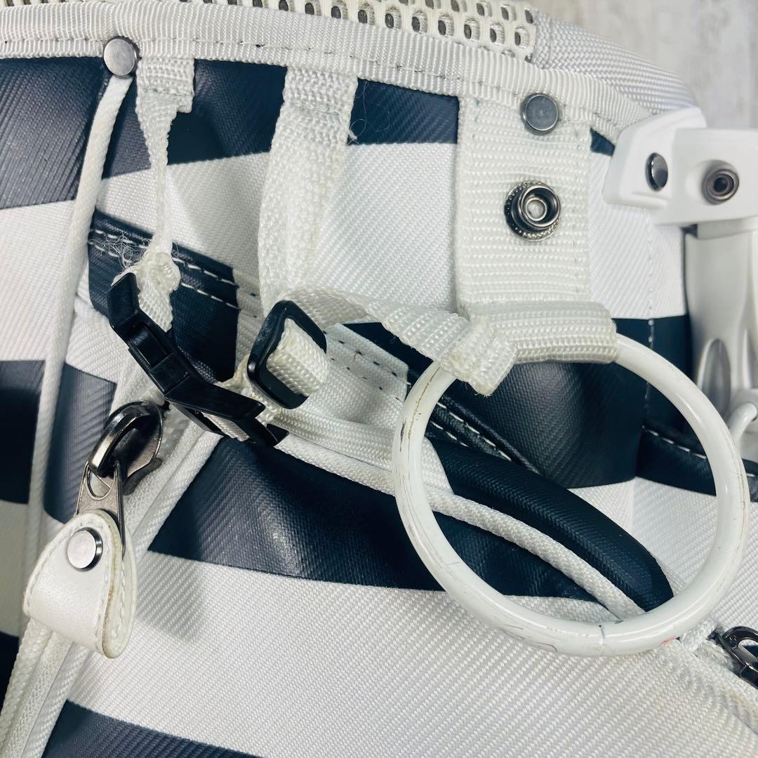 【限定品】パーリーゲイツ×SNOOPY スヌーピー キャディバッグ ボーダー柄