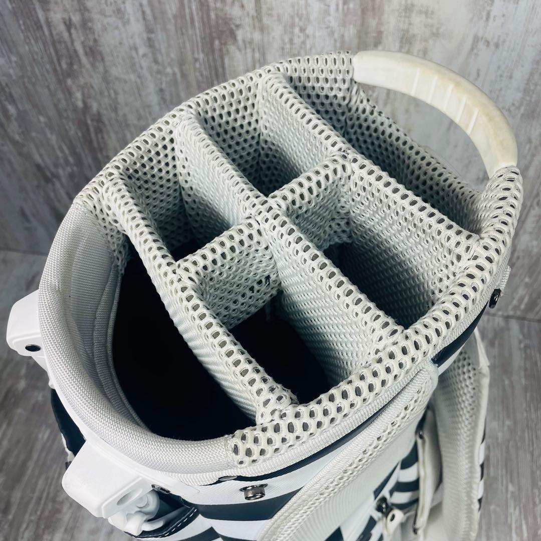 【限定品】パーリーゲイツ×SNOOPY スヌーピー キャディバッグ ボーダー柄