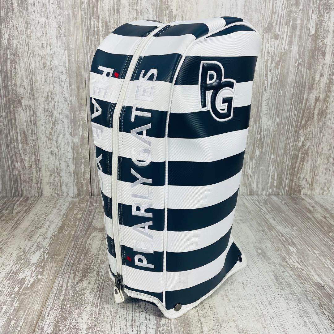 【限定品】パーリーゲイツ×SNOOPY スヌーピー キャディバッグ ボーダー柄