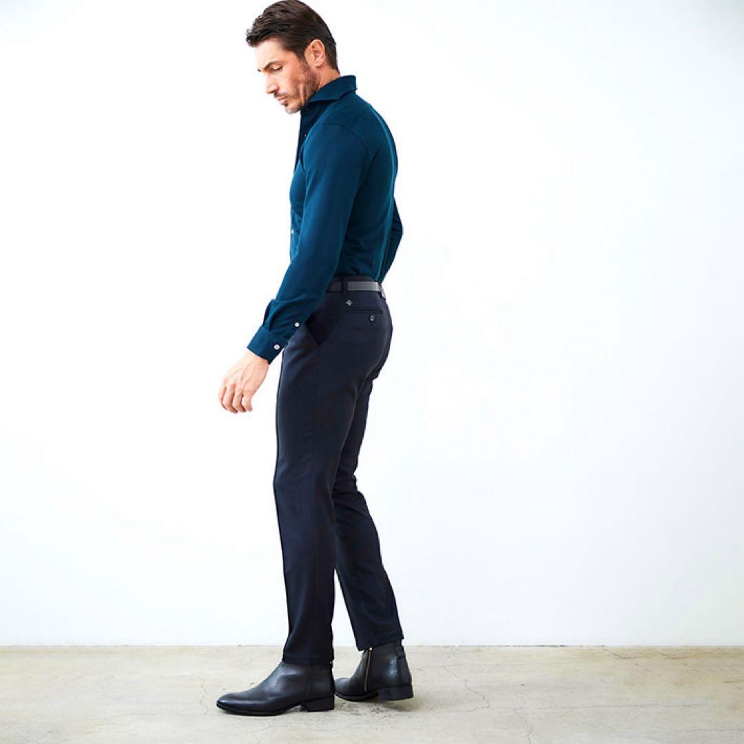 g-stage 吸湿発熱素材 ソフトサーモ ストレッチ スーツ　ネイビー　46