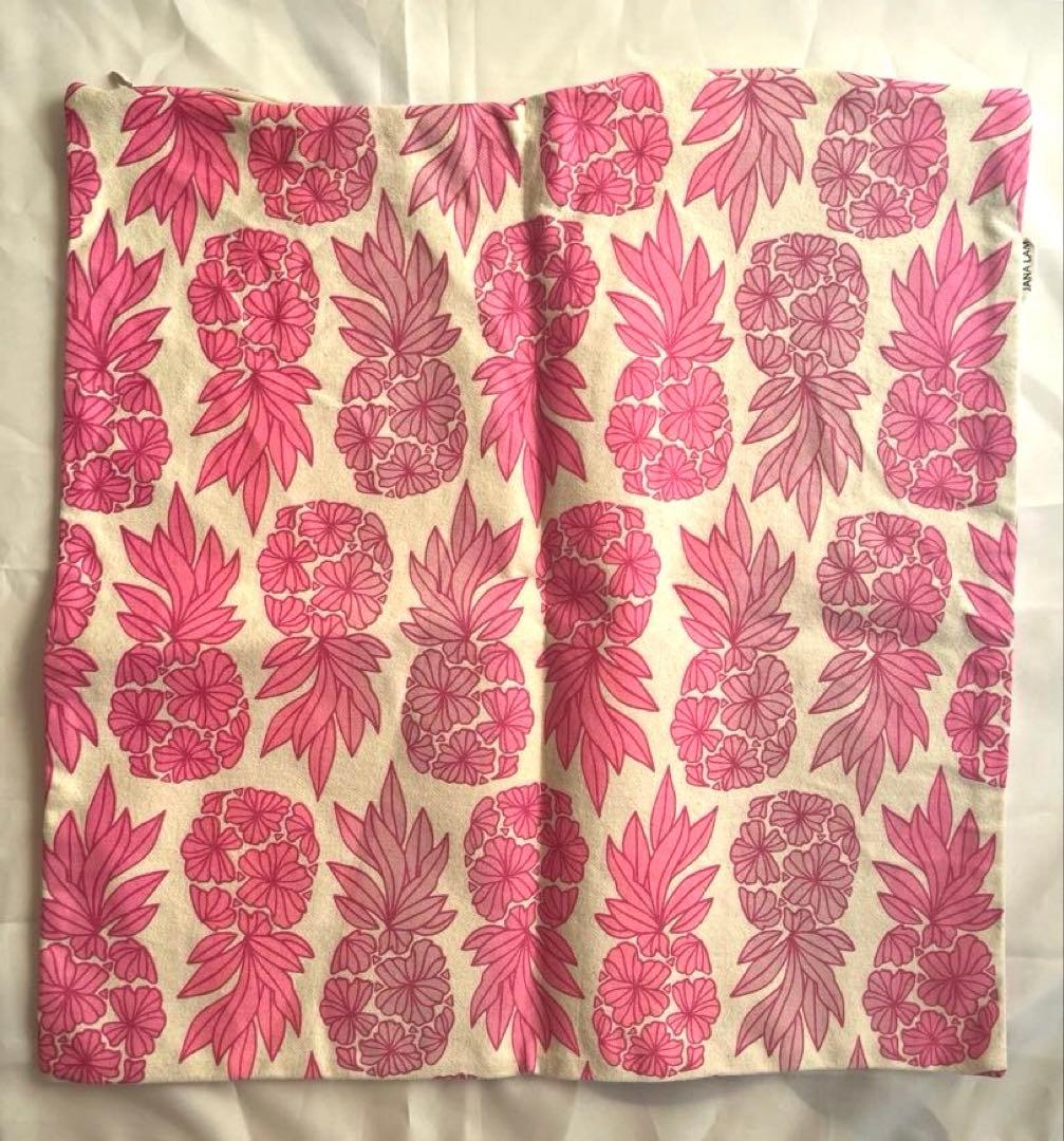 ハワイにて購入 Jana Lam ピンクパイナップル柄 枕カバー - メルカリ