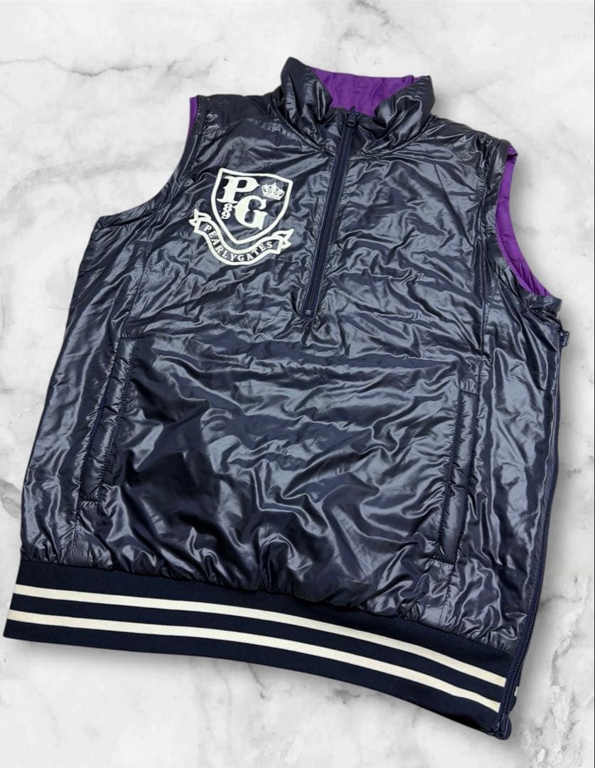 PEARLY GATES ハーフジッブアップ ダウン 4way リバーシブル 4