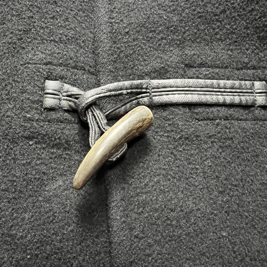 XL!!!バーバリーブラックレーベル　ダッフルコート　ノバチェック 黒