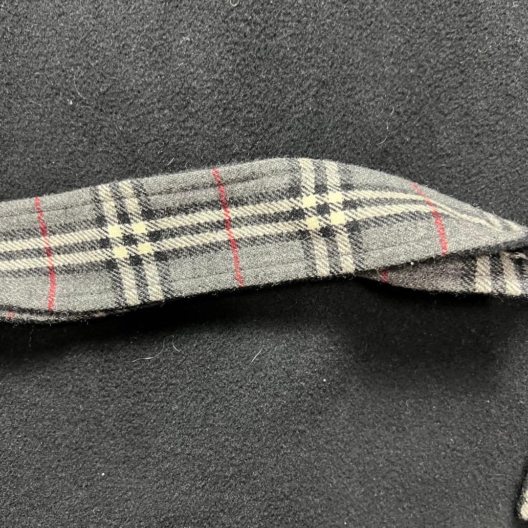 XL!!!バーバリーブラックレーベル　ダッフルコート　ノバチェック 黒