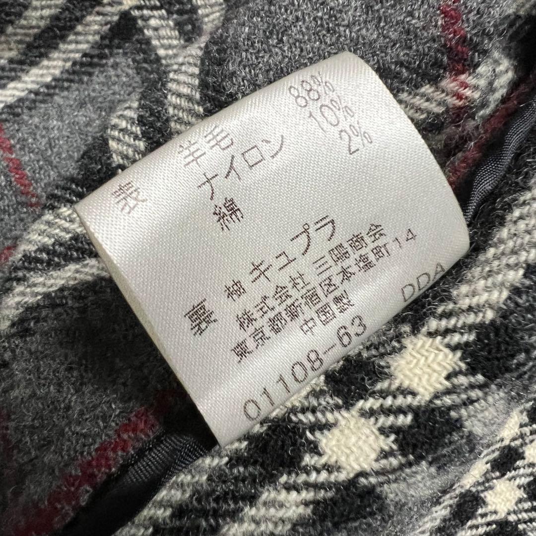 XL!!!バーバリーブラックレーベル　ダッフルコート　ノバチェック 黒