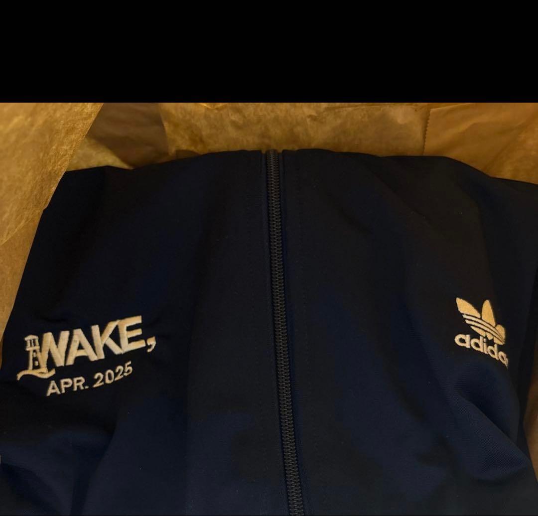 2XL WAKE adidas ジャージ 上のみ ネイビー