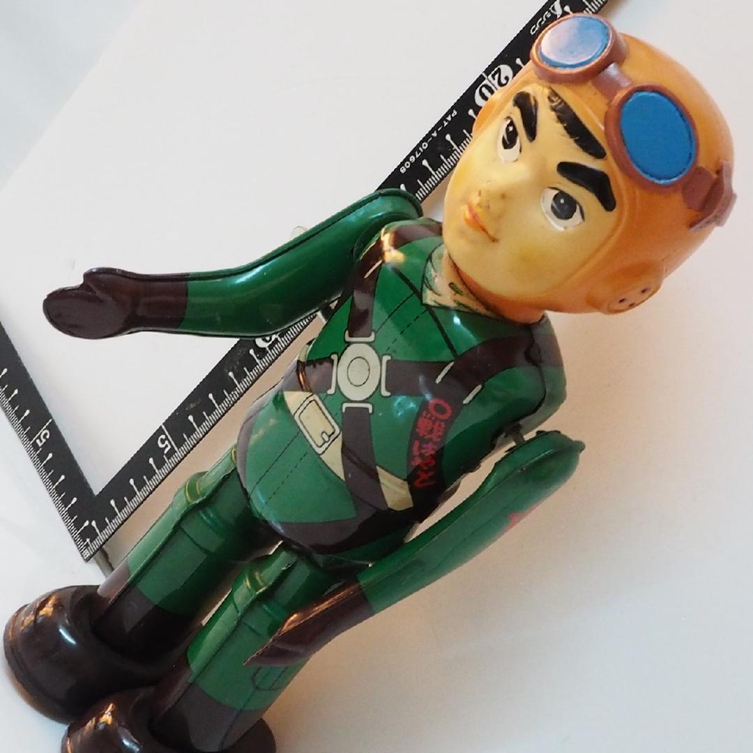 TOMO様専用 ATD【0戦はやと】当時物ブリキ ゼンマイ歩行ロボット人形