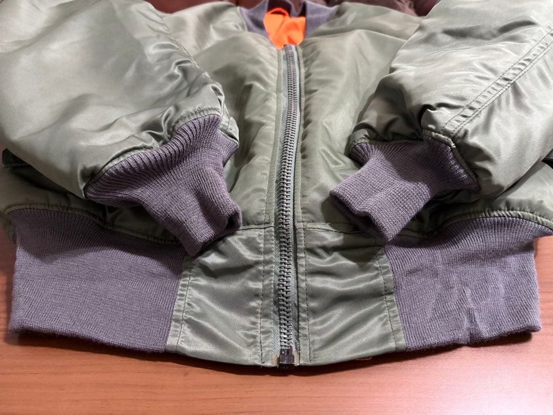 米軍　GREENBRIER MA-1 セージ デッドストック L 極美品