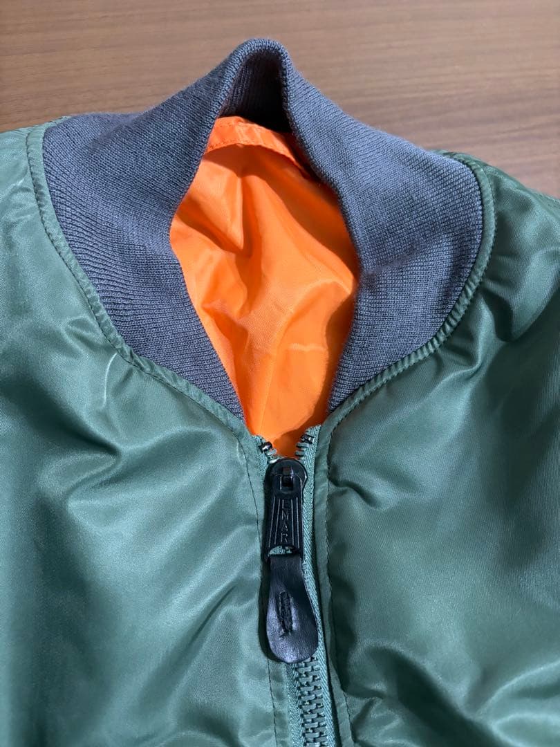 米軍　GREENBRIER MA-1 セージ デッドストック L 極美品