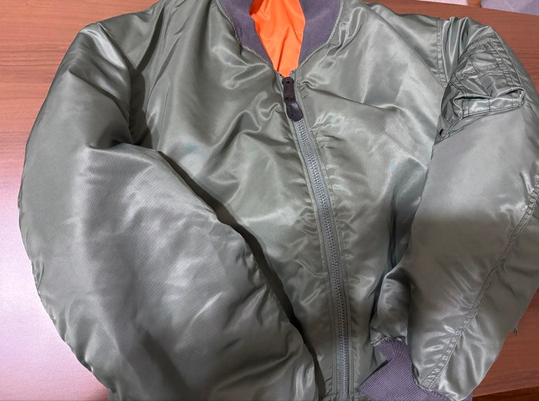 米軍　GREENBRIER MA-1 セージ デッドストック L 極美品