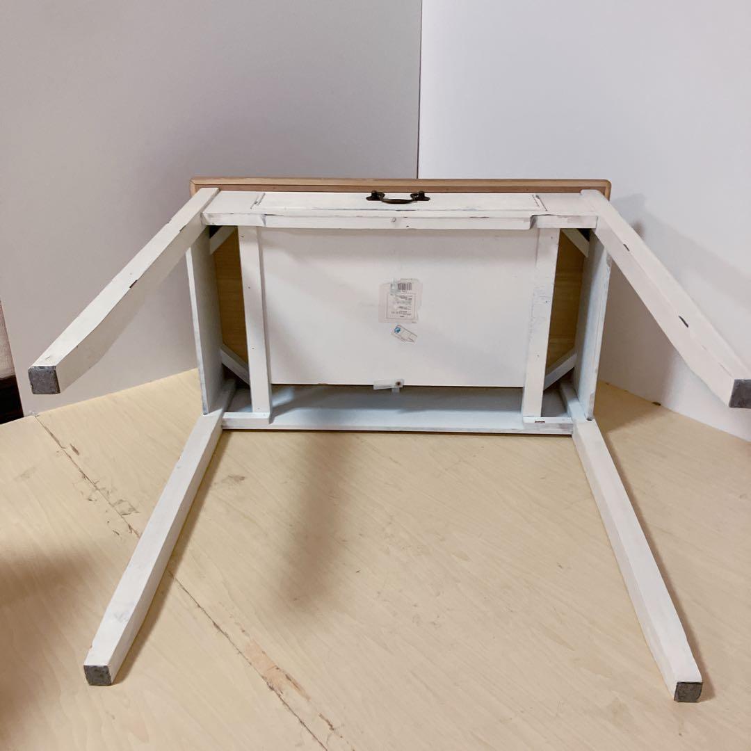 東谷　アンティーク調　デスク＆チェアセット　カントリー風　木製デスク　木製チェア