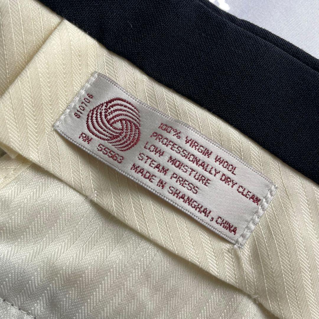 ビンテージスラックス 2タック ウールパンツ ワイドパンツ 90s USA 古着