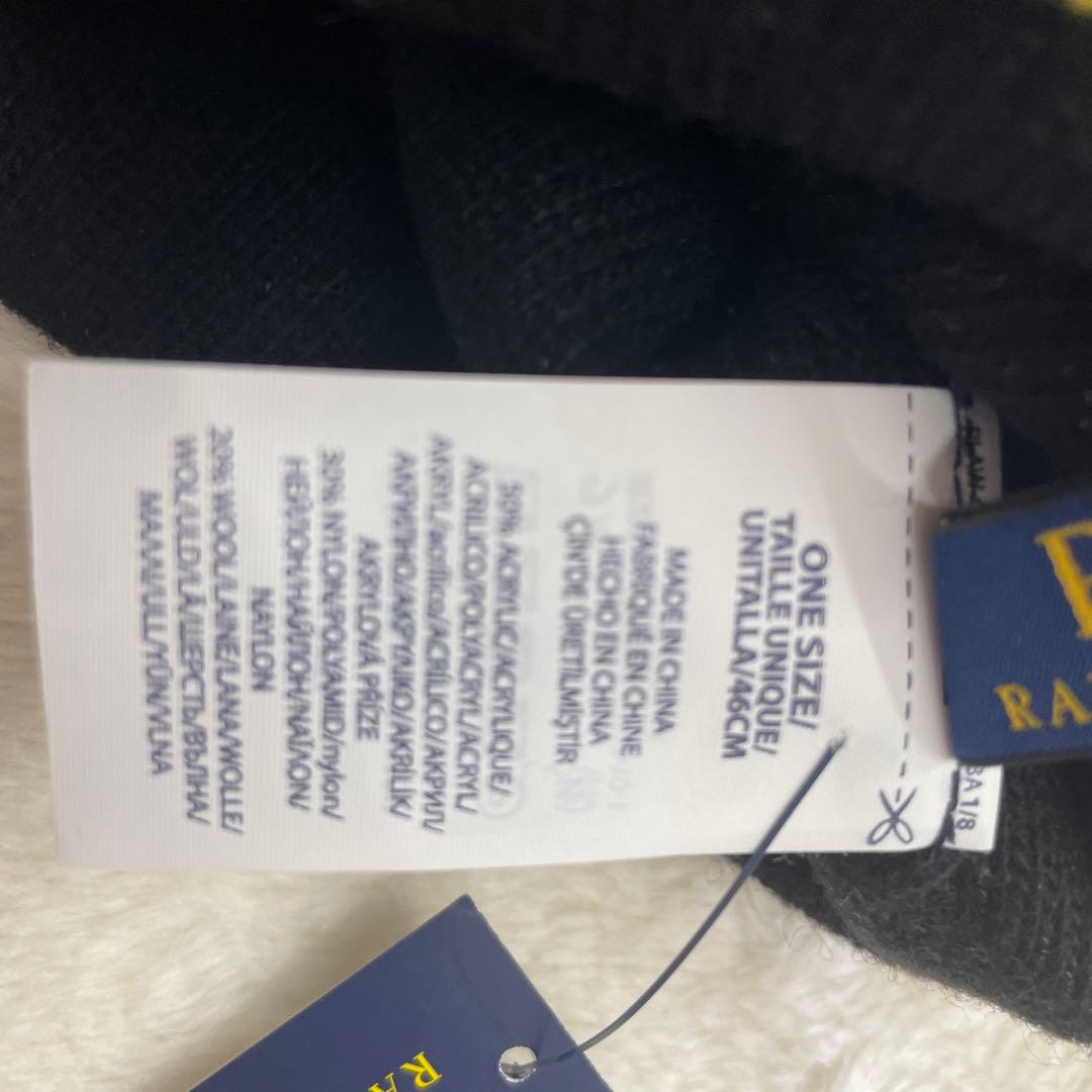 6r782 ポロ ラルフローレン ポンポン ニット帽 ダウンヒル スキー