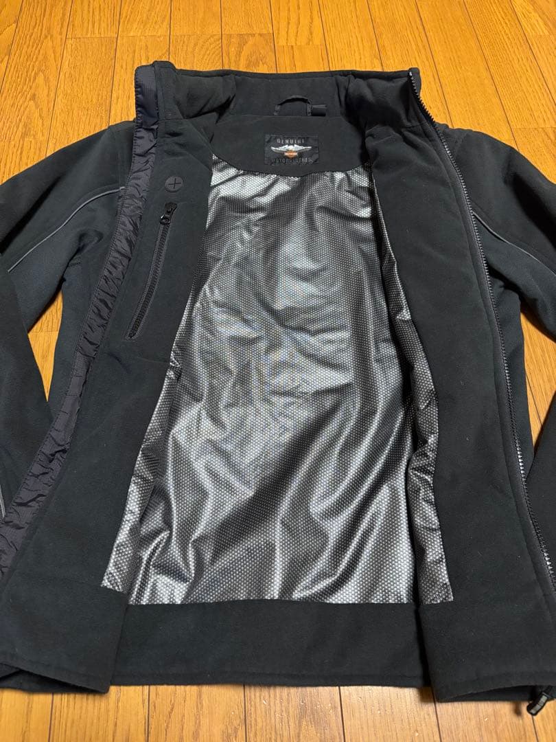 ハーレーダビットソン、スカルウインドプルーフ防風フリースジャケット