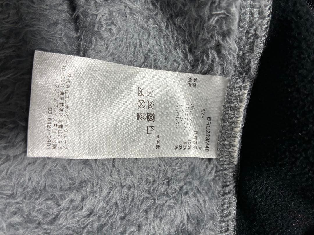 た*し様 BRIEFING ブリーフィングゴルフ フリースパーカーグレー M