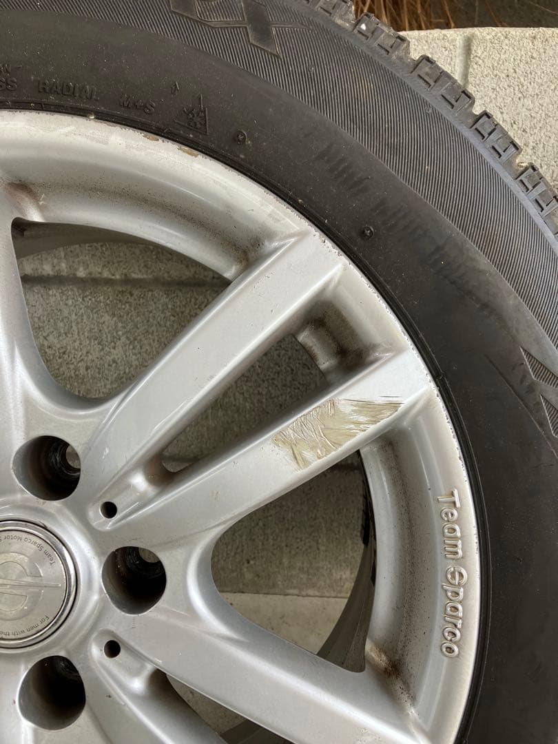 送料無料Team Sparco スパルコ 4本 スタッドレス 225/55/16