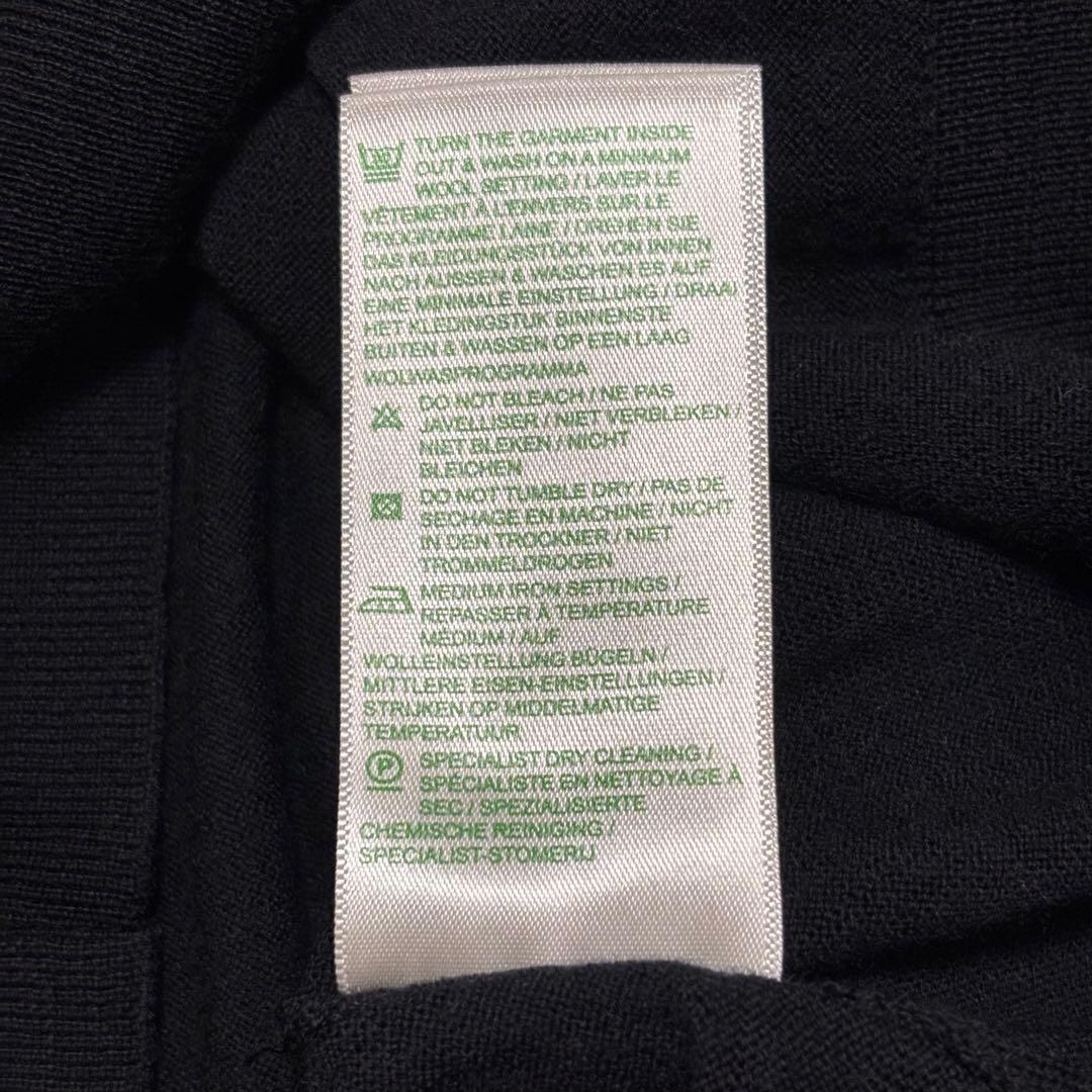 【美品】JOHN SMEDLEY ジョンスメドレー メリノウールニット 黒 M