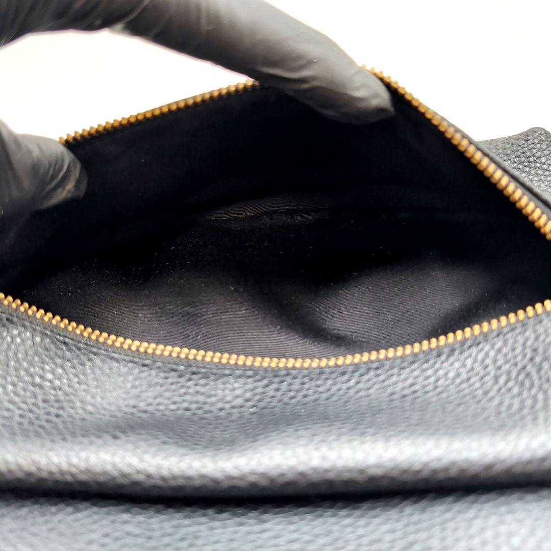 マークジェイコブス レザー リュック バックパック ゴールドロゴ ブラック 黒