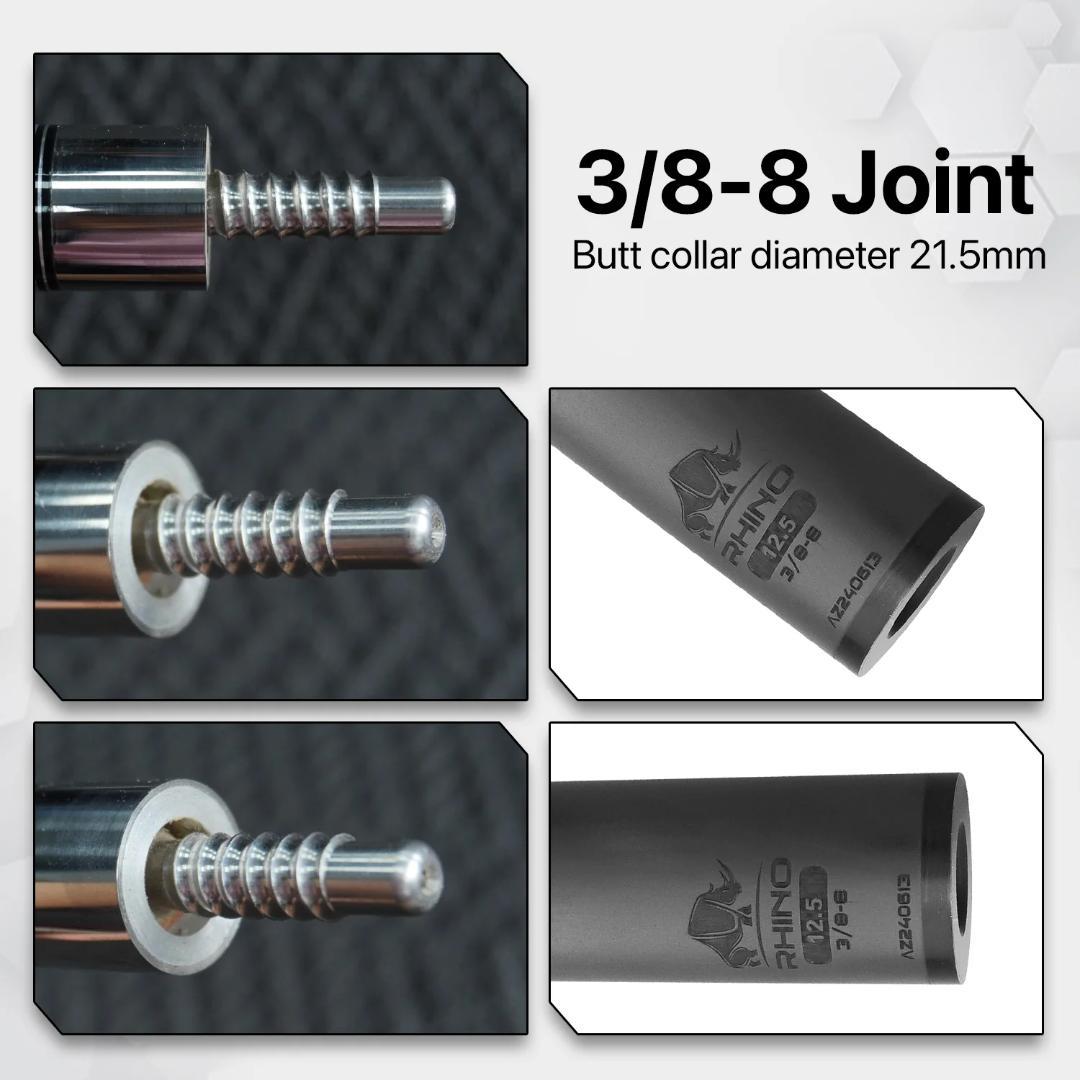 【新品】【Rhino】ラジアル 12.4mm カーボン プールシャフト